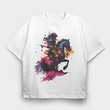 Colorful Horse, Tricou Oversize Barbati (Unisex)