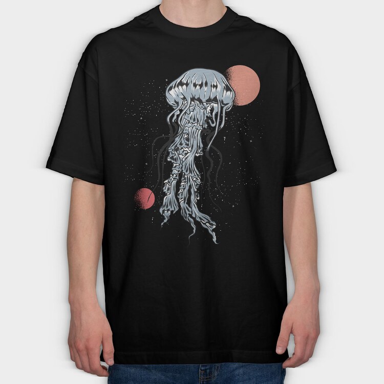 Jellyfish, Tricou Oversize Barbati (Unisex)