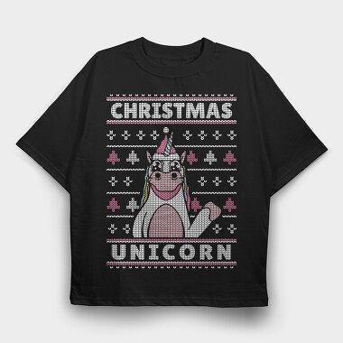Uglysweatter Unicorn, Tricou Oversize Barbati (Unisex)