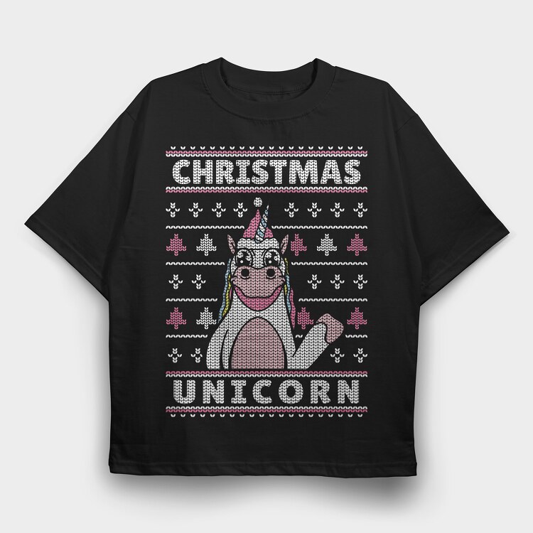 Uglysweatter Unicorn, Tricou Oversize Barbati (Unisex)
