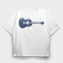 Ukulele Landscape, Tricou Oversize Barbati (Unisex)
