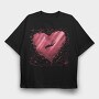 Scuba Heart, Tricou Oversize Barbati (Unisex)
