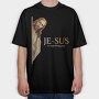Jesus Watching You, Tricou Oversize Barbati (Unisex)
