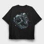 Sea Diver Diving Between Planets, Tricou Oversize Barbati (Unisex)