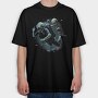 Sea Diver Diving Between Planets, Tricou Oversize Barbati (Unisex)