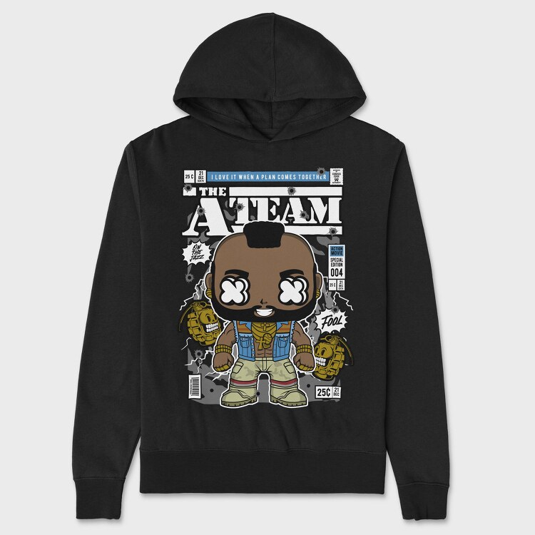 The A Team Pop Art, Hanorac Oversize Barbati (Unisex)