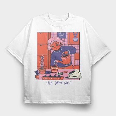 Comfy Chill Girl 10, Tricou Oversize Barbati (Unisex)