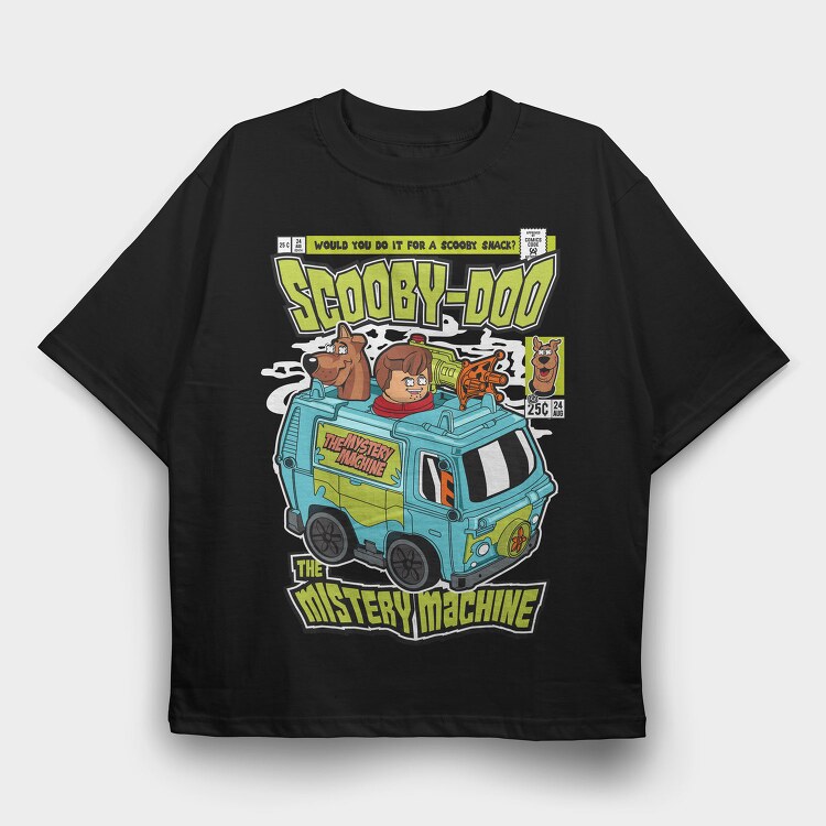 Scooby Doo Mystery Machine, Tricou Oversize Barbati (Unisex)