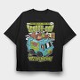 Scooby Doo Mystery Machine, Tricou Oversize Barbati (Unisex)
