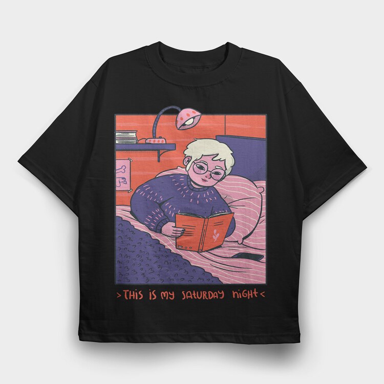 Comfy Chill Girl 2, Tricou Oversize Barbati (Unisex)