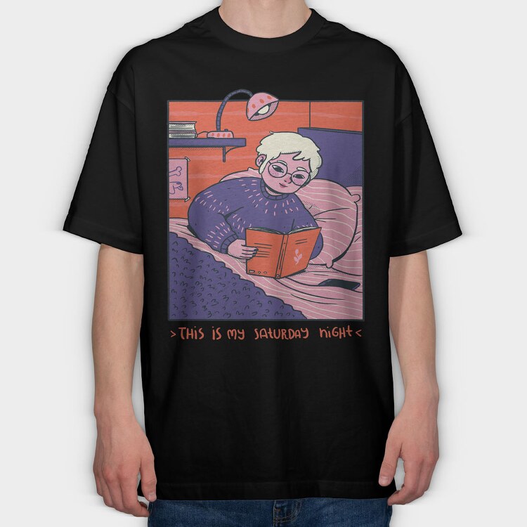 Comfy Chill Girl 2, Tricou Oversize Barbati (Unisex)