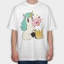 Unicorn Beer, Tricou Oversize Barbati (Unisex)