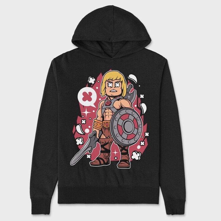 He Man Warrior, Hanorac Oversize Barbati (Unisex)