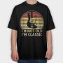 Not Old Classic Retro Guitar, Tricou Oversize Barbati (Unisex)