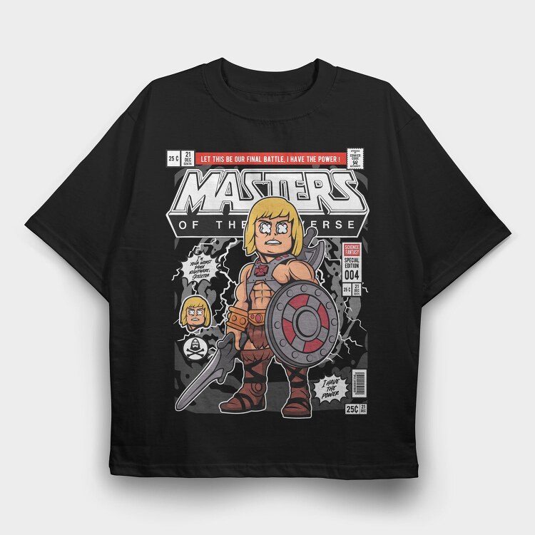 He Man Battle Power, Tricou Oversize Barbati (Unisex)
