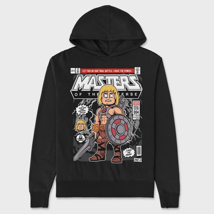 He Man Battle Power, Hanorac Oversize Barbati (Unisex)