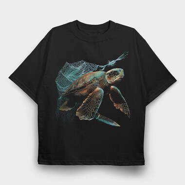 Seaturtle Release, Tricou Oversize Barbati (Unisex)