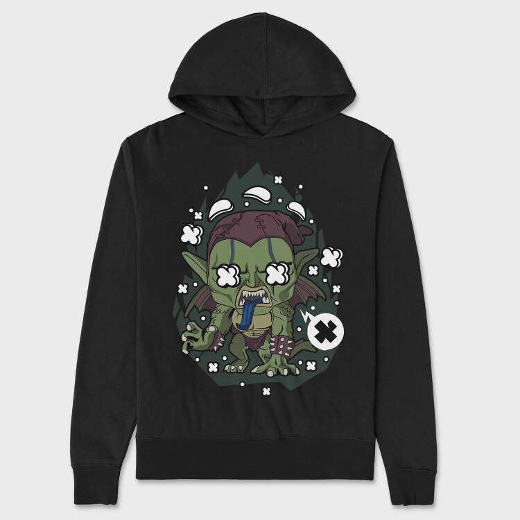 Gnome Monster Attack, Hanorac Oversize Barbati (Unisex)