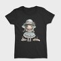 Blue Vintage Girl, Tricou Femei