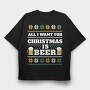 Beer Ugly Sweater 2, Tricou Oversize Barbati (Unisex)