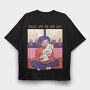 Comfy Chill Girl 8, Tricou Oversize Barbati (Unisex)