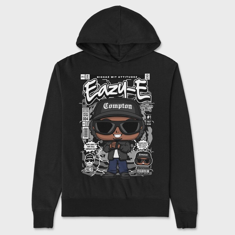 Eazy E Comic Streetwear, Hanorac Oversize Barbati (Unisex)