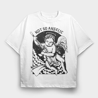 Not So Angelic, Tricou Oversize Barbati (Unisex)