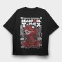 Deadpool T Rex, Tricou Oversize Barbati (Unisex)