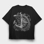 Compass Anchor, Tricou Oversize Barbati (Unisex)