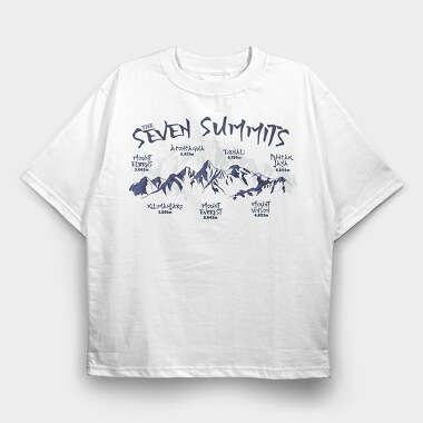 Seven Summits, Tricou Oversize Barbati (Unisex)