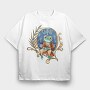 Frog Wizard Fantasy, Tricou Oversize Barbati (Unisex)