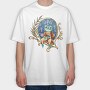 Frog Wizard Fantasy, Tricou Oversize Barbati (Unisex)