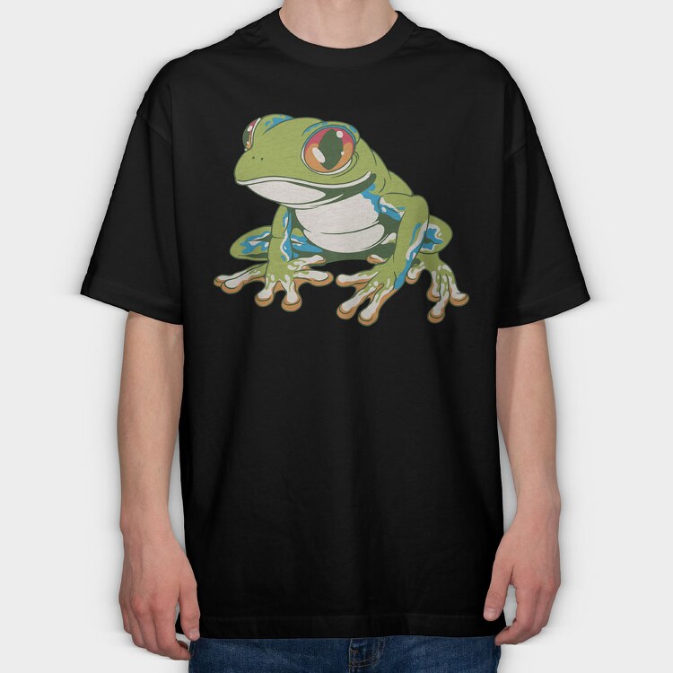 Frog, Tricou Oversize Barbati (Unisex)