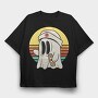 Nurse Ghost, Tricou Oversize Barbati (Unisex)