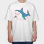 Shark 2, Tricou Oversize Barbati (Unisex)