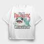 Shark Cute Valentines, Tricou Oversize Barbati (Unisex)