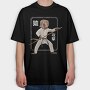 Karate Monkey, Tricou Oversize Barbati (Unisex)