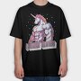 Unicorn Muscle, Tricou Oversize Barbati (Unisex)