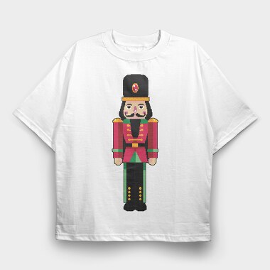 Nutcracker Pixel, Tricou Oversize Barbati (Unisex)