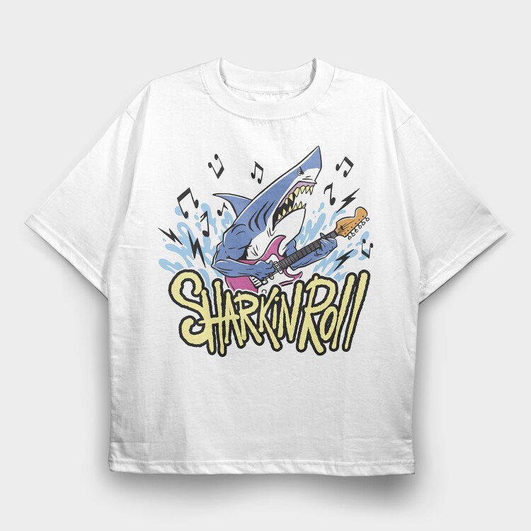 Sharkin Roll, Tricou Oversize Barbati (Unisex)
