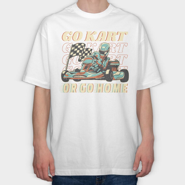 Kart Vintage, Tricou Oversize Barbati (Unisex)