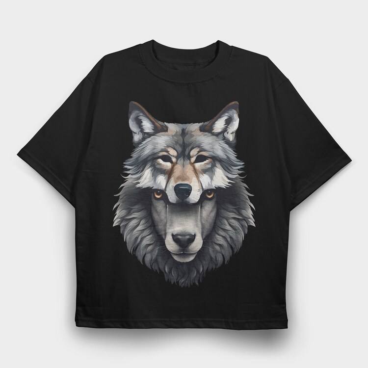 Sheep Wolf Cat, Tricou Oversize Barbati (Unisex)