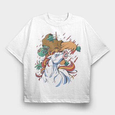 Unicorn Zombies, Tricou Oversize Barbati (Unisex)