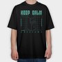 Keep Calm and Respawn, Tricou Oversize Barbati (Unisex)