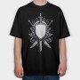Shield and Sword, Tricou Oversize Barbati (Unisex)