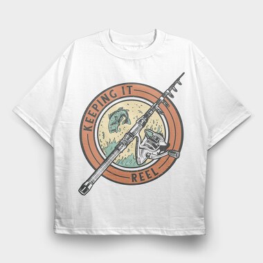 Keeping It Reel, Tricou Oversize Barbati (Unisex)