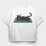 Keyboard Kitty, Tricou Oversize Barbati (Unisex)