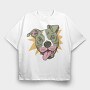 Funny Pitbull, Tricou Oversize Barbati (Unisex)