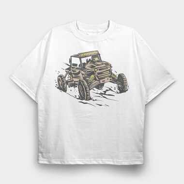 Off Road Racing, Tricou Oversize Barbati (Unisex)