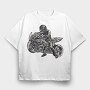 Big Bike, Tricou Oversize Barbati (Unisex)